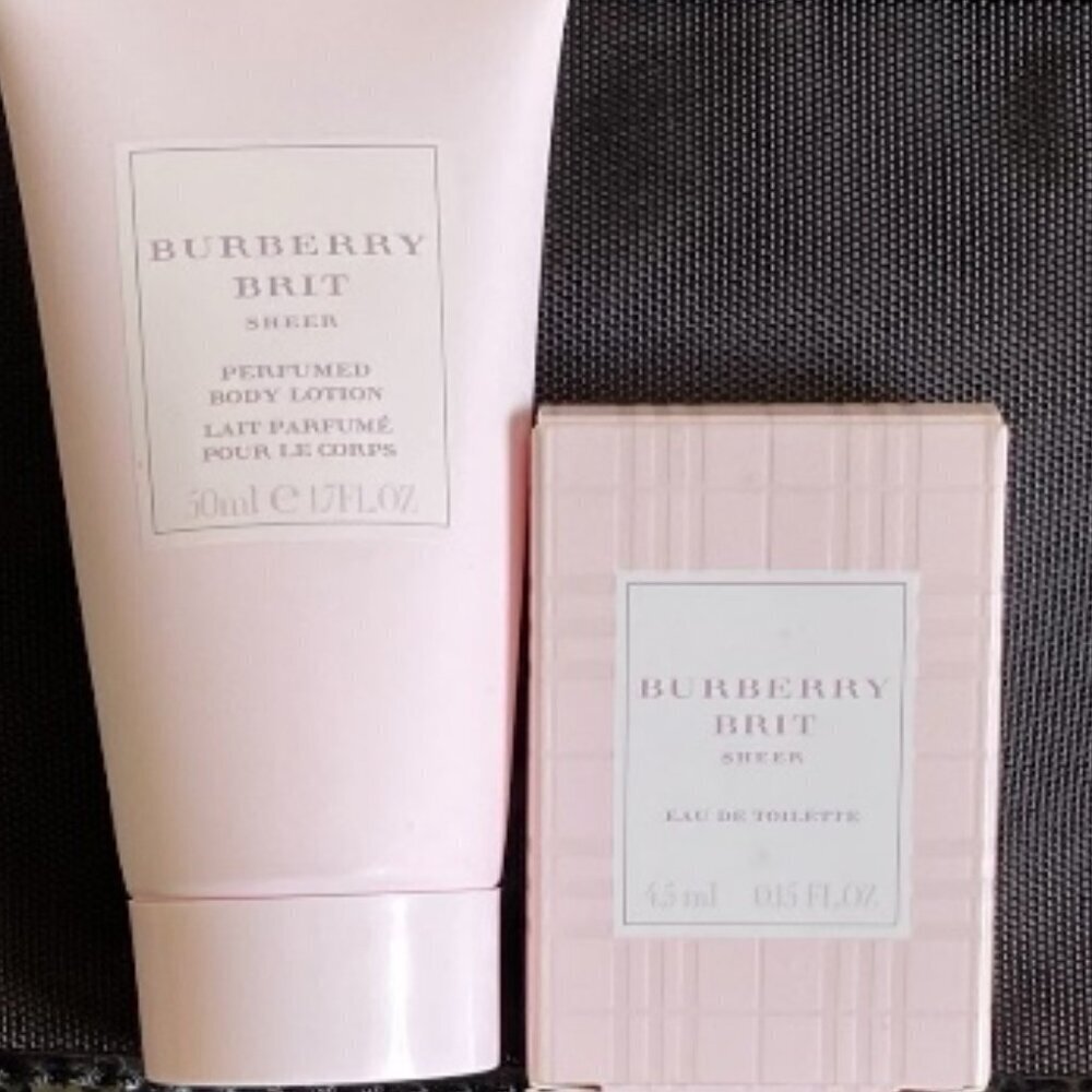 Burberry Brit Sheer Lotion EDT & Cosmetic Pouch Bundle​​​​ - Picture 3 of 8
